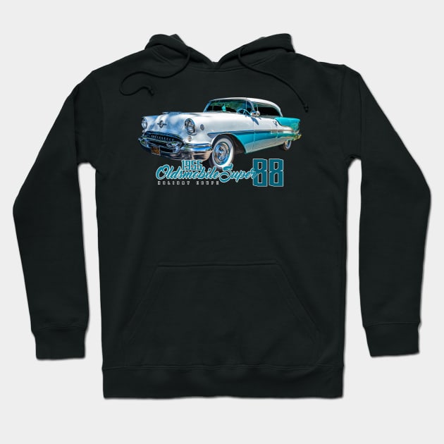 1955 Oldsmobile Super 88 Holiday Coupe Hoodie by Gestalt Imagery